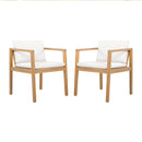 Outdoor Dining Chairs (Set of 2) with Acacia Wood Frame by HouseOfZazla