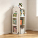 4-Tier Rotating Bookshelf for Bedroom and Living Room