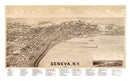 Vintage Map of Geneva, New York 1893