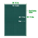 Pool Safety Cover Fits 20 x 38 ft Rectangle Inground Pools by HouseOfZazla