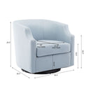 Isabelle - Swivel Glider Barrel Chair by HouseOfZazla