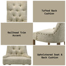 Yotam - Side Chair (Set of 2) - Beige Fabric & Salvaged Oak