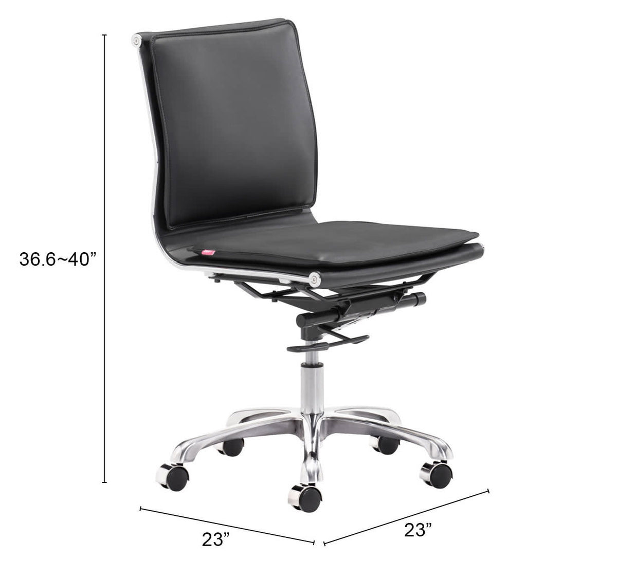 Lider Plus Armless Office Chair, photo 4 of 4