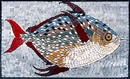 Beautiful Fish Marble Mosaic Tile Art | Luxury Handcrafted Stone Decor