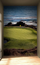 Pebble Beach Golf Course Wallpaper Mural.