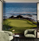 Pebble Beach Golf Course Wallpaper Mural.