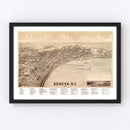 Vintage Map of Geneva, New York 1893