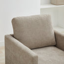 30.5"W Square Upholstered Swivel Accent Chair - Taupe