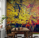Colorful Autumn Trees Wallpaper Mural.