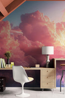 Pink Clouds Wallpaper Mural.