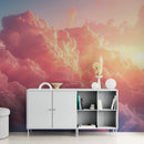 Pink Clouds Wallpaper Mural.