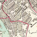 Vintage Map of Stockholm, Sweden 1838