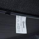 3-Seat Outdoor Patio Swing Chair with Removable Cushion, Steel Frame Stand and Adjustable Tilt Canopy for Patio, Garden, Poolside, Balcony, Backyard, Black