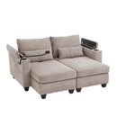 Convertible Chaise Lounge Sofa Chair With USB Ports, Cup Holders, Phone Holder And Storage by Unique Piece Furniture