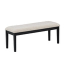 6-Piece Modern Style Dining Set with Faux Marble Table and 4 Upholstered Dining Chairs & 1 Bench (White)