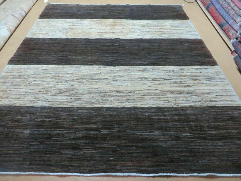 6' 6" X 8' Modern Tibetan Nepal Art Deco Chinese Hand Knotted Wool Rug Nice