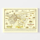 Vintage Map of Cleveland, Ohio 1937