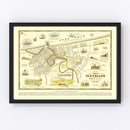 Vintage Map of Cleveland, Ohio 1937