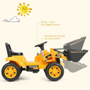 Kids Ride On Excavator Digger 6V Battery Powered Tractor-Yellow by LJGDeals