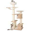 69 Inches Tall Cat Tree with Cozy Top Perch and Washable Plush Cushions by LJGDeals