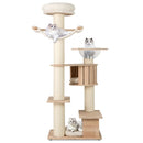 69 Inches Tall Cat Tree with Cozy Top Perch and Washable Plush Cushions by LJGDeals