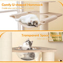69 Inches Tall Cat Tree with Cozy Top Perch and Washable Plush Cushions by LJGDeals