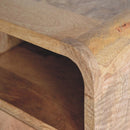 Curved Upper Slot Floating Nightstand by Unique Piece Furniture