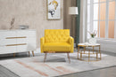 Accent Chair, leisure single sofa with Rose Golden feet