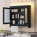 Modern Wall-Mounted Mirror Cabinet With Adjustable Shelves, Soft-Close Doors, High-Definition Mirror by HouseOfZazla