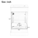 Elegant Bathroom Vanity With Ceramic Sink, Soft Close Door, Adjustable Shelf by HouseOfZazla