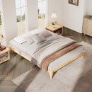 Solid Dry Bamboo Platform Bed Frame, With Slat Support by Unique Piece Furniture