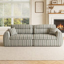 3 Seater, Couch With Throw Pillows For Living Room by HouseOfZazla