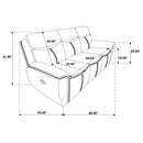 Stanwicke - Motion Reclining Sofa With Drop Down Table - Blue by HouseOfZazla