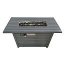 Propane Outdoor Fire Pit Table With Lid - Gray by HouseOfZazla