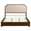 Garland 58-inch Eastern King Panel Bed Cream Brown Cherry