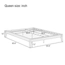Solid Dry Bamboo Platform Bed Frame, With Slat Support by Unique Piece Furniture