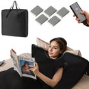 Portable Full-Body Personal Sauna for Home Use with Armholes Wraps and Sauna Bag-Black by LJGDeals