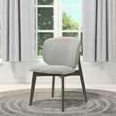 Mallin - Side Chair (Set of 2) - Gray Chenille & Walnut by Unique Piece Furniture