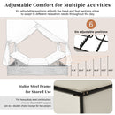 U_STYLE Outdoor Double Chaise Lounge Daybed with Curtains by HouseOfZazla