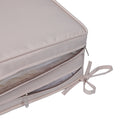 2PCS Set Outdoor Lounge Chair Cushion Replacement Patio Funiture Seat Cushion Chaise Lounge Cushion-Beige