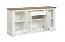 Kingston - Credenza - Whisper White And Cerused Nutmeg by Unique Piece Furniture