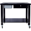 Transmission Teardown Work Station 1 / 2 Ton Capacity Sloping Drain Table Locking Drawer Removable Drain Basin Full-Width Lower Shelf Four 4" Caster Wheels by HouseOfZazla