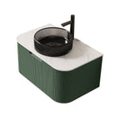 DINA 30" Bathroom Vanity & Sink with Floating Curved Edges by HouseOfZazla