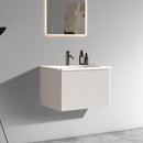 Etna 24" Striped Soft White Bathroom Vanity by HouseOfZazla