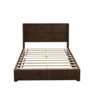 Platform Bed Frame With Headboard, Floor Standing Design by HouseOfZazla