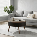 Round Coffee Table With Storage Function For Living Rooms by HouseOfZazla