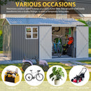 12x10 Ft Outdoor Metal Storage Shed by HouseOfZazla