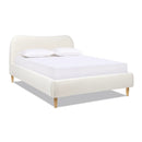 Roman - Curved Headboard Upholstered Platform Bed by Unique Piece Furniture