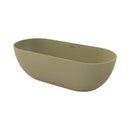 [69X30-Inch] Nuvia Freestanding Oval Stone Resin Soaking Tub With Overflow Drain (SAK35786)
