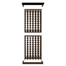 Multi Column Wine Racking System Customizable Bottle Storage with Presentation Row Display Holds 114 Bottles